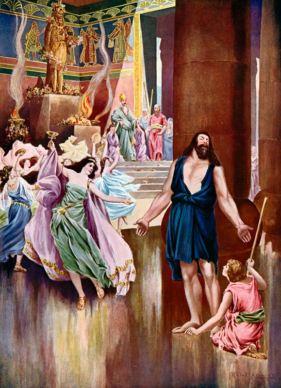 Samson und Delilah, letzter Akt letzte Szene von Frank Adams
