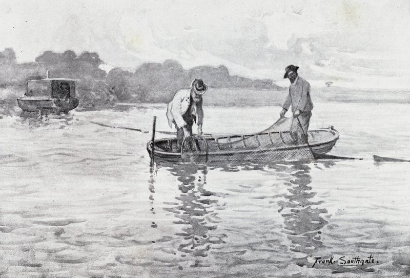 Norfolk Broads: Aalreusen hochziehen von Frank Southgate