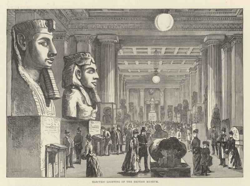Elektrische Beleuchtung des British Museum von Frank Watkins