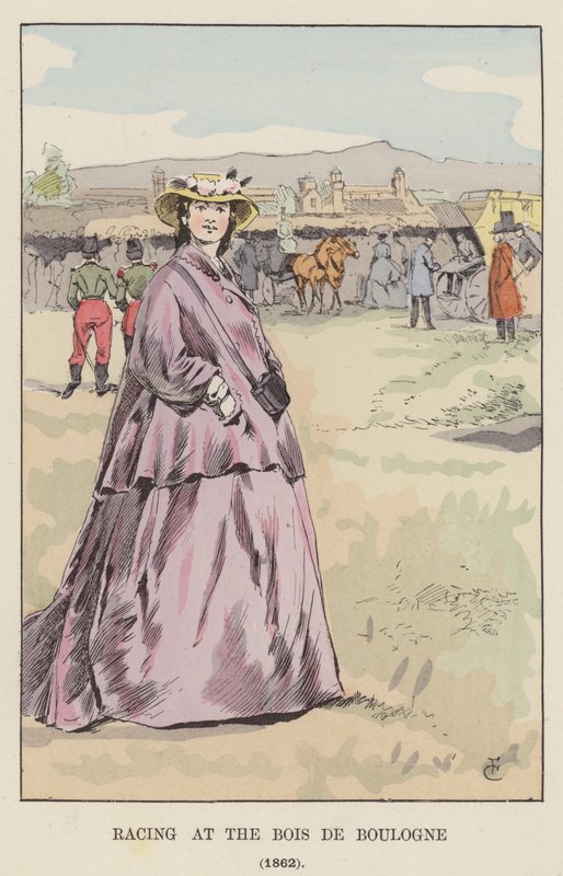 Rennen im Bois de Boulogne, 1862 von François Courboin