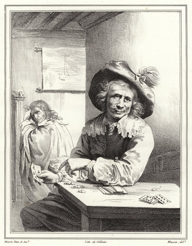Der Kartenspieler von Frans van Mieris