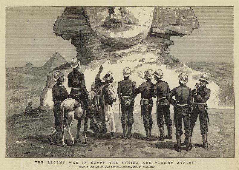 Der jüngste Krieg in Ägypten, die Sphinx und Tommy Atkins von Frederic Villiers