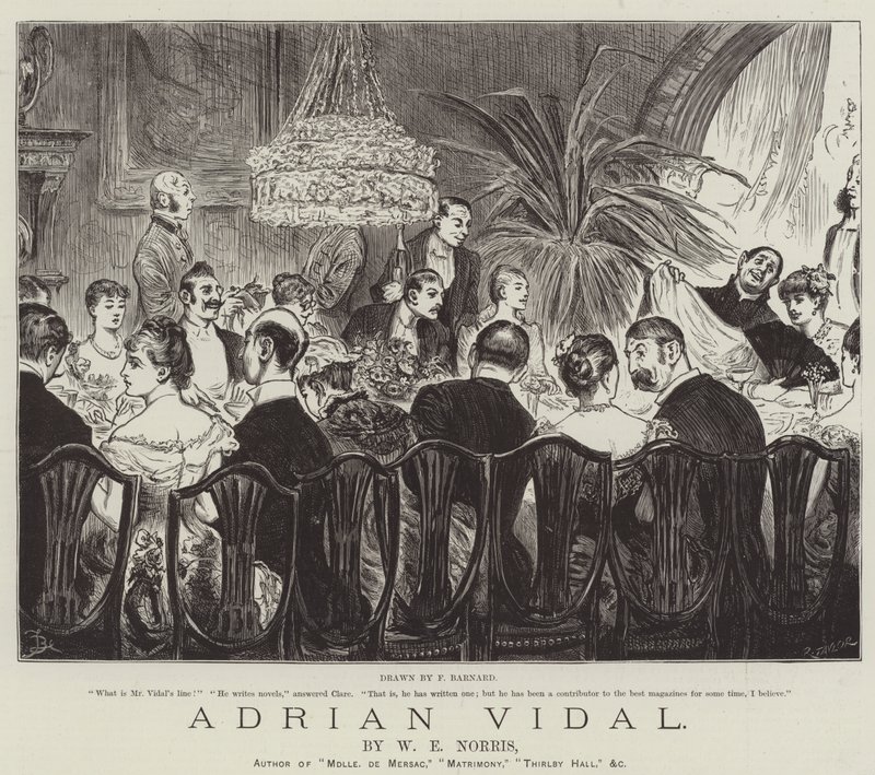 Adrian Vidal, von W. E. Norris von Frederick Barnard