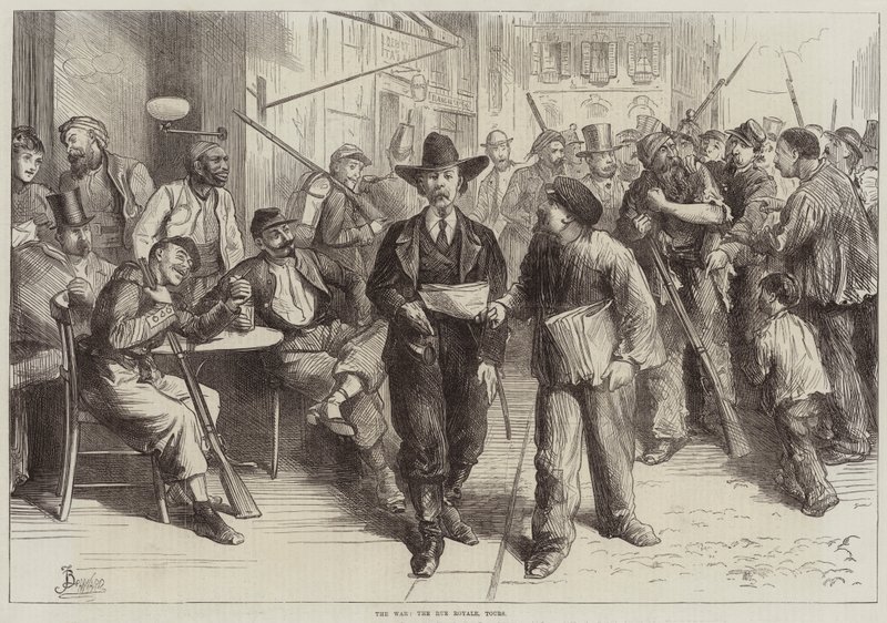 Der Krieg, die Rue Royale, Tours von Frederick Barnard