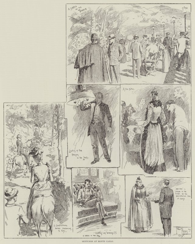 Skizzen in Monte Carlo von Frederick Pegram