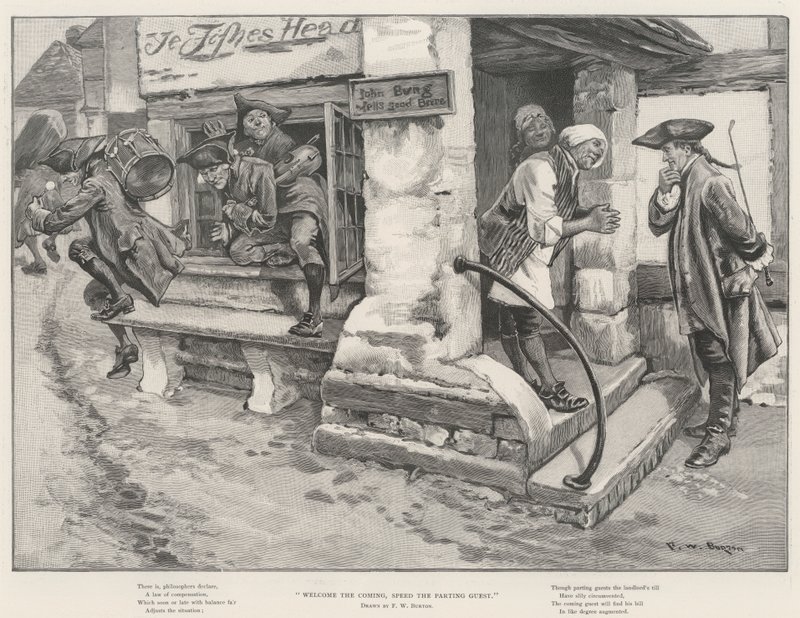 Willkommen dem Kommenden, Eile dem Gehenden von Frederick William Burton
