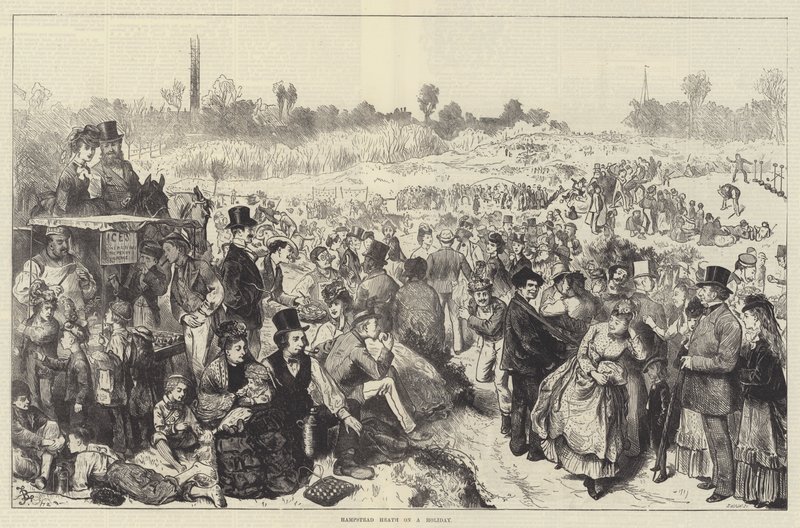 Hampstead Heath an einem Feiertag von Frederick Barnard