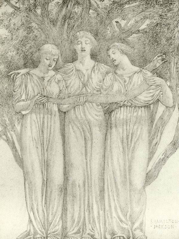 Die Feen (Gravur) von Frederick Hamilton Jackson