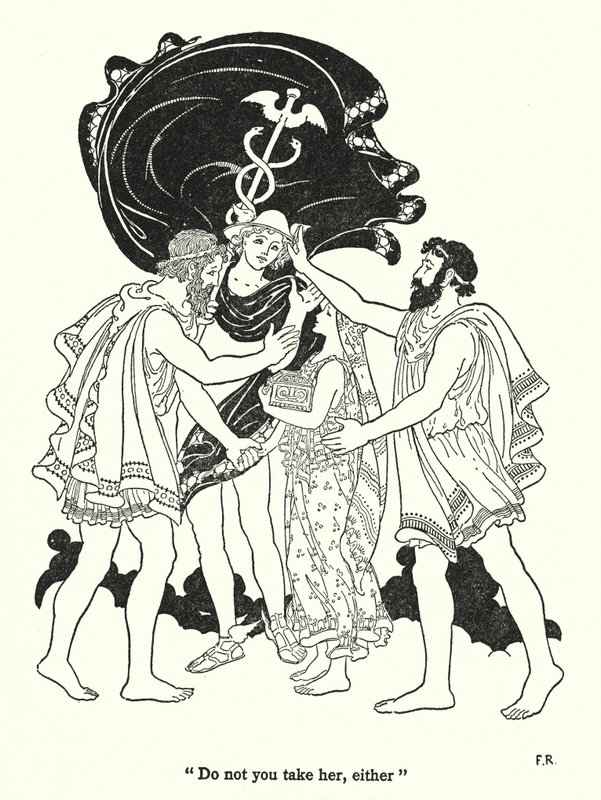 "Nimm sie auch nicht" (Lithografie) von Frederick Richardson