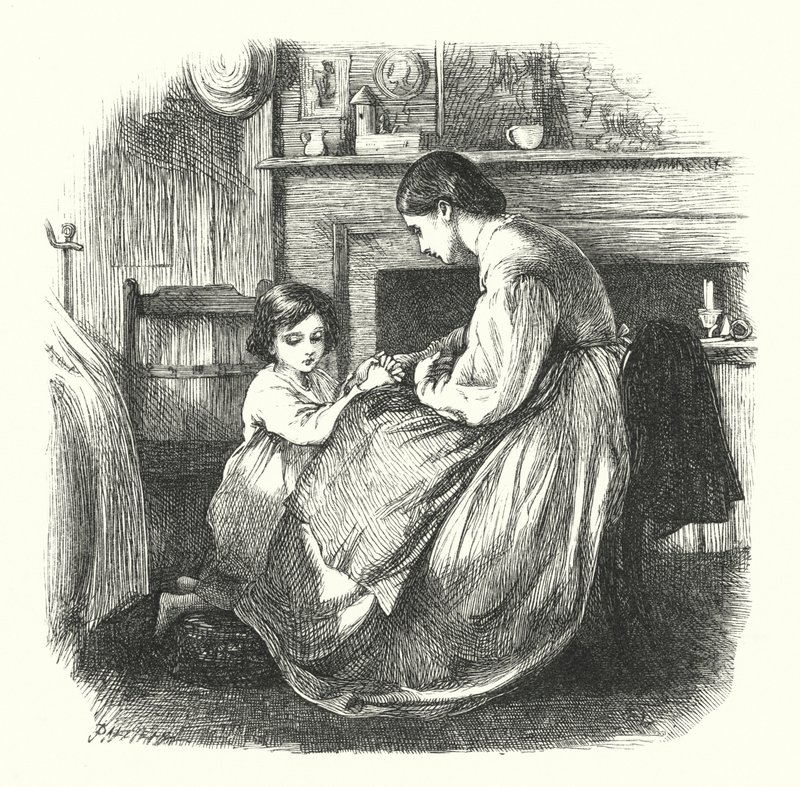 Ein Kind im Gebet von Frederick Walker