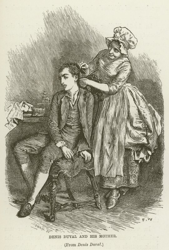 Denis Duval und seine Mutter von Frederick Walker