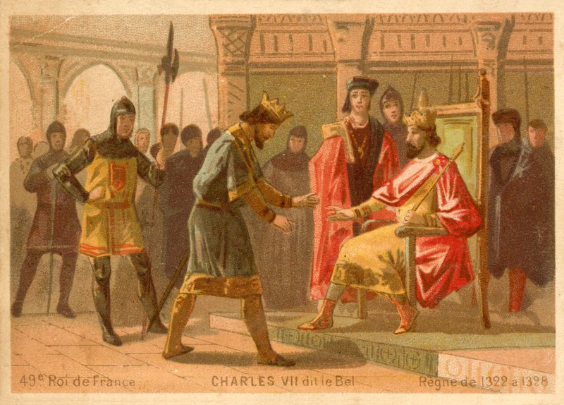 Karl IV. von Frankreich von French School