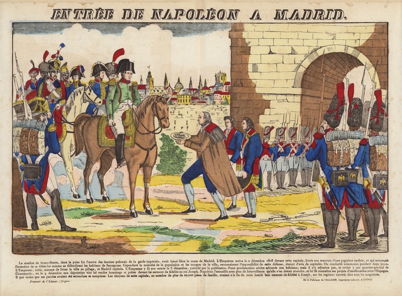 Einzug von Napoleon in Madrid von French School