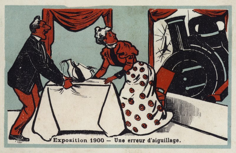 Ausstellung 1900 - ein Schaltfehler von French School
