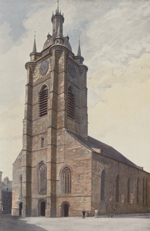 Avesnes-sur-Helpe, Kirche, Gesamtansicht S O von French Photographer