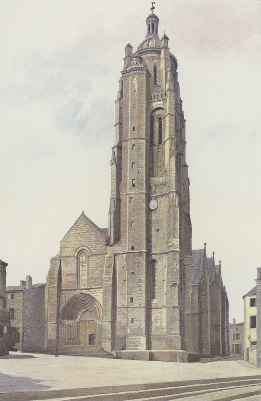 Bressuire, Kirche, Gesamtansicht S O von French Photographer