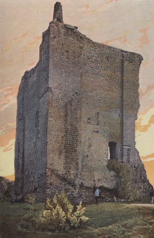Domfront, Donjon, Außenansicht von French Photographer