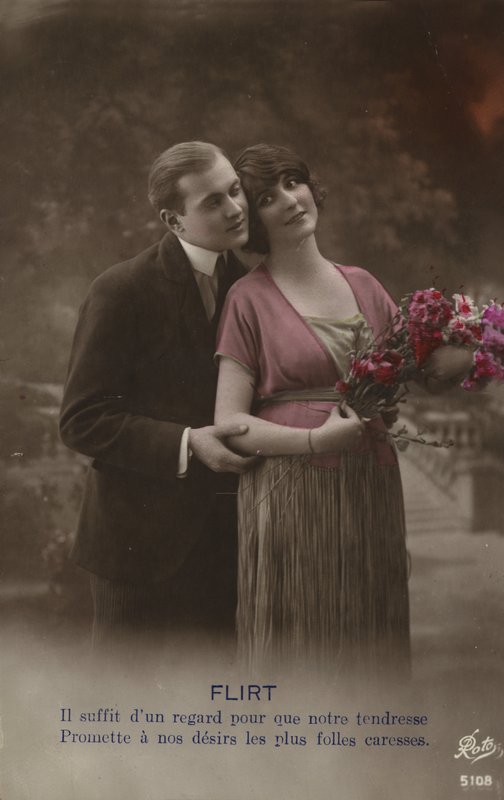 Flirtendes Paar von French Photographer