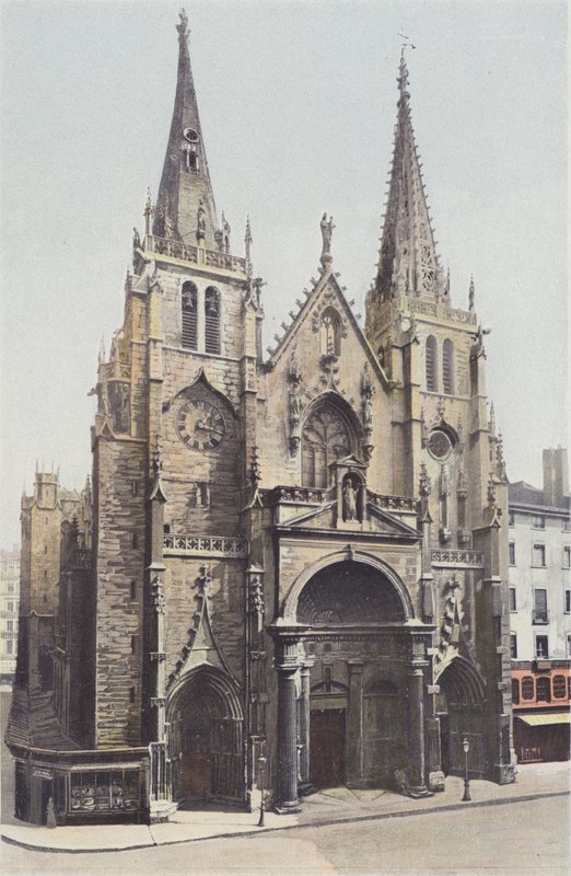 Lyon, Kirche St-Nizier, Westfassade von French Photographer