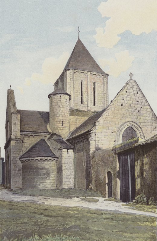 Marnes, Kirche, Gesamtansicht N O von French Photographer