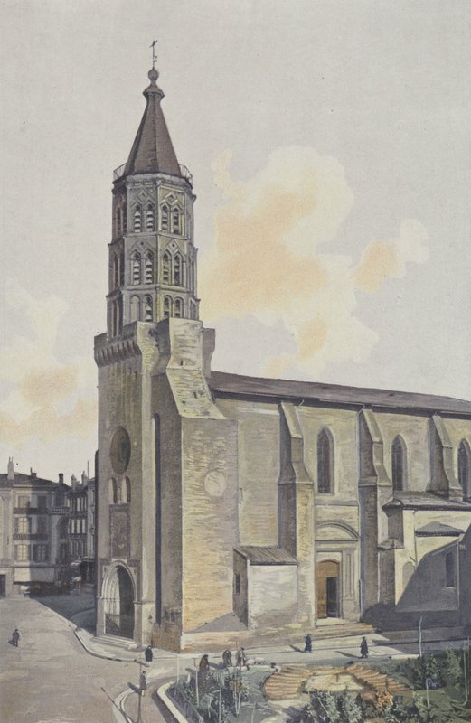Montauban, Kirche St-Jacques, Gesamtansicht SW von French Photographer