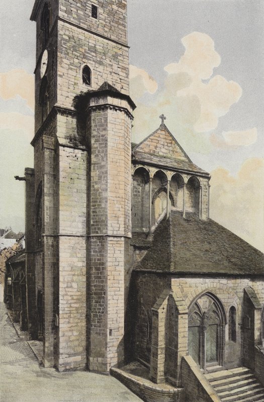 Neufchâteau, Kirche Saint-Christophe, Westseite von French Photographer