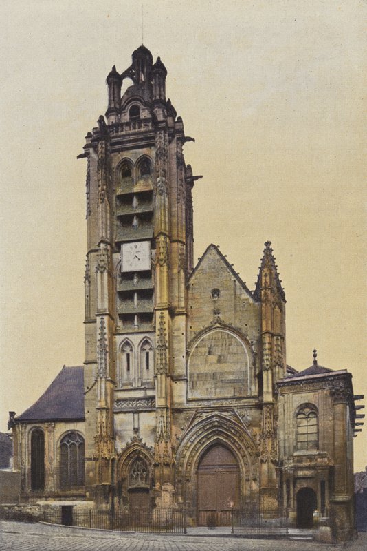 Pontoise, Kirche Saint-Maclou, Fassade von French Photographer