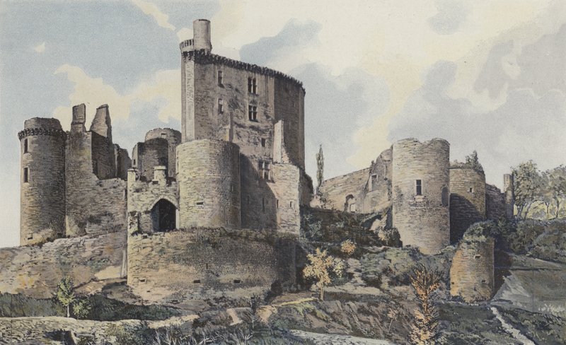 Saint-Front, Schloss Bonaguil, Gesamtansicht SW von French Photographer