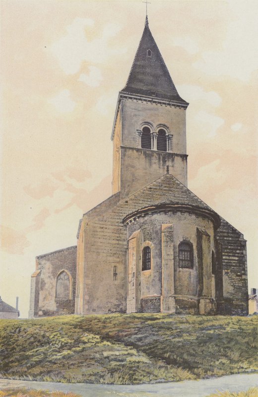Saint-Paul-de-Varax, Kirche, Westansicht von French Photographer