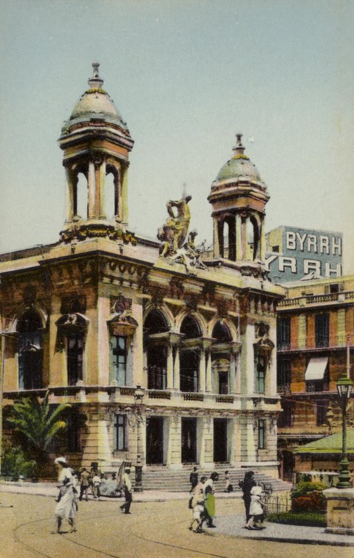 Das Theater, Oran, Algerien (koloriertes Foto) von French Photographer