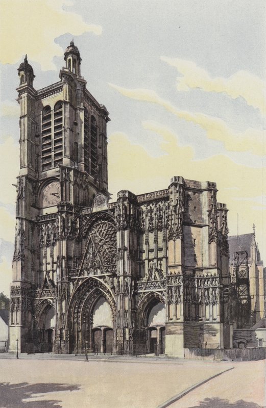 Troyes, Kathedrale, Fassade O von French Photographer