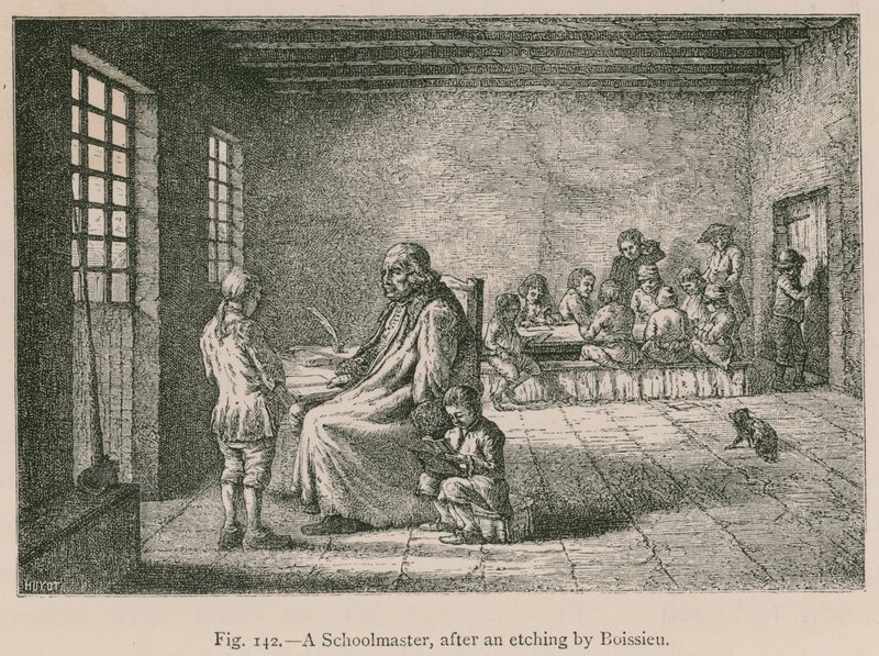 Ein Schulmeister (nach einer Radierung von Boissieu) von French School