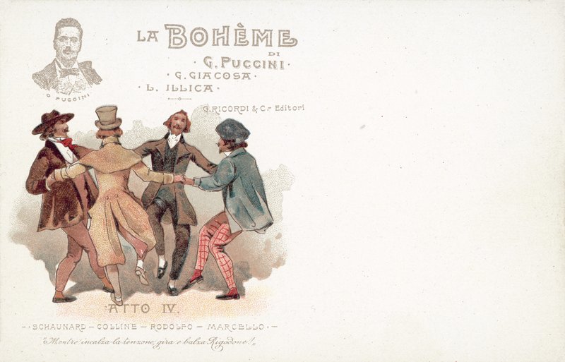 Vierter Akt, La Bohème von French School