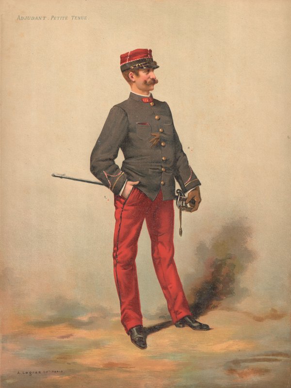 Adjutant, kleine Uniform von French School