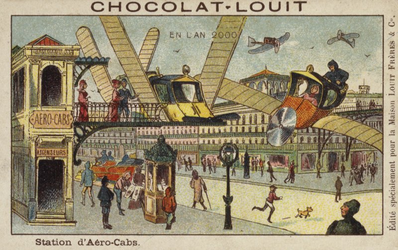 Aerocab-Station im Jahr 2000 von French School