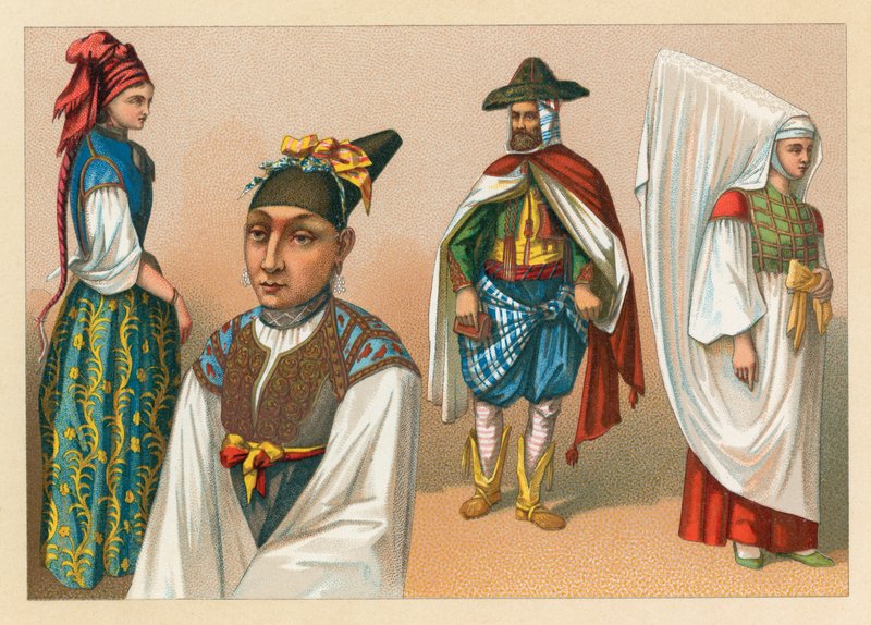 Afrikanisches Kostüm von French School