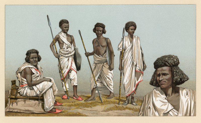 Afrikanisches Kostüm von French School