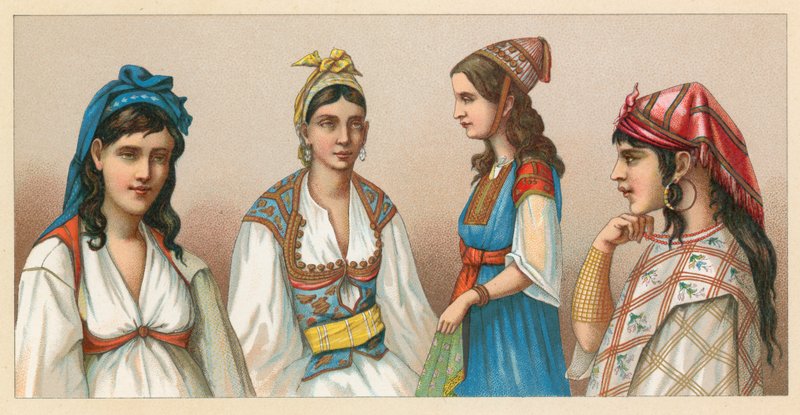 Afrikanische Tracht von French School