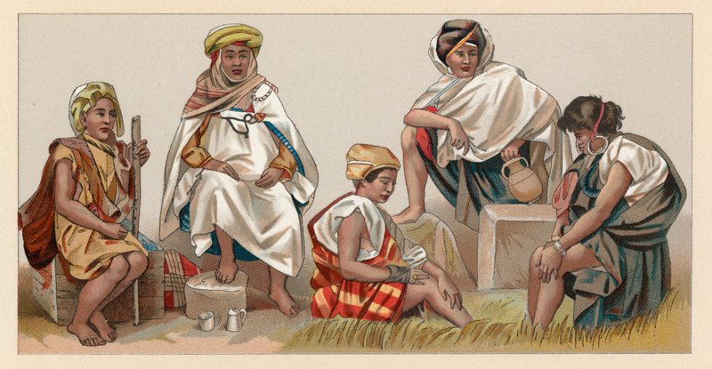 Afrikanische Tracht von French School