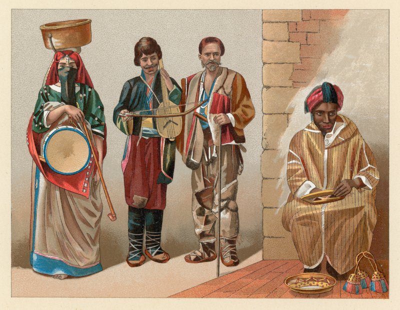 Afrikanisches Kostüm von French School