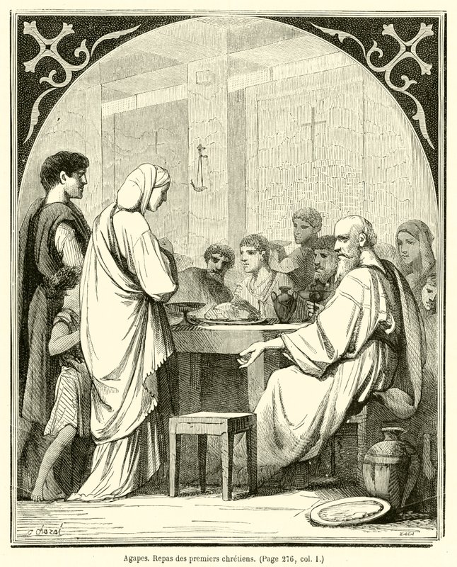 Agape, Mahl der ersten Christen von French School