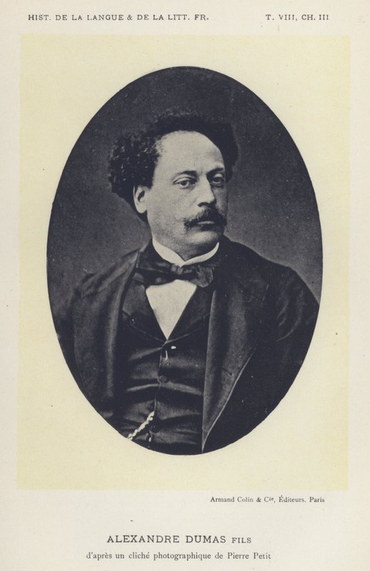 Alexandre Dumas fils (Lithographie) von French School