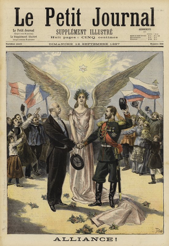 Allianz zwischen Frankreich und Russland, 1897 von French School