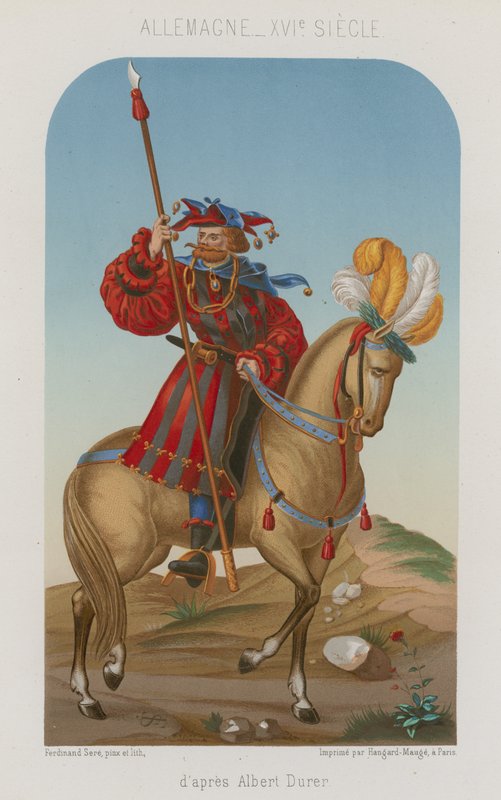 Ein Edelmann zu Pferd von French School