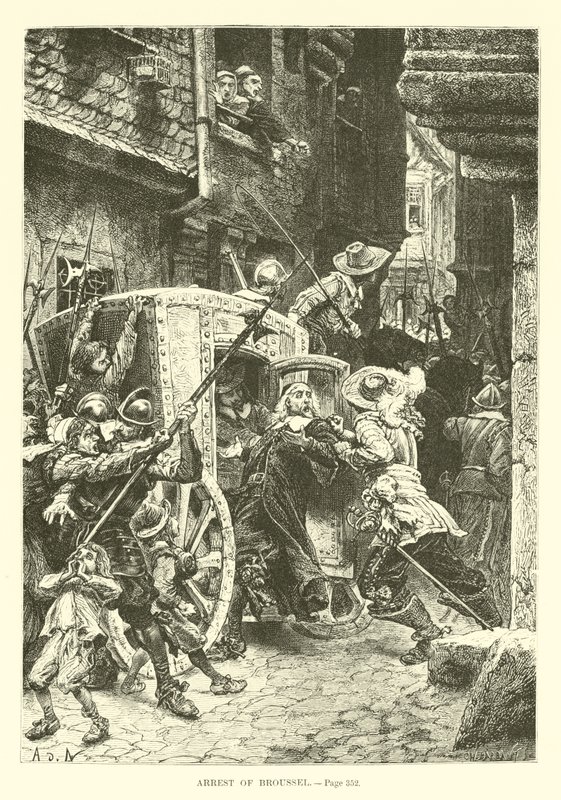 Verhaftung von Broussel von French School