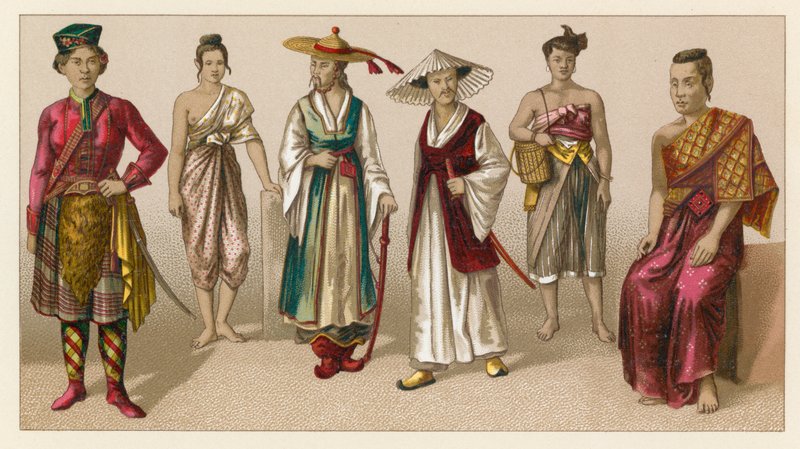 Asien Kostüm von French School