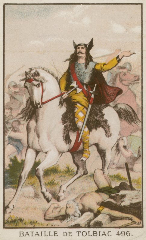 Schlacht von Tolbiac, 496 von French School