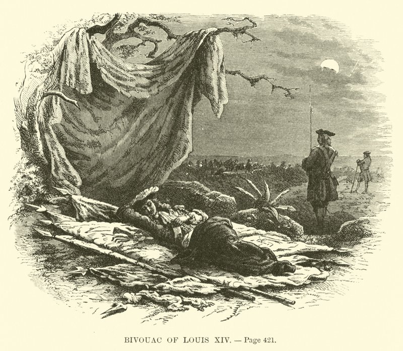Biwak von Ludwig XIV. von French School