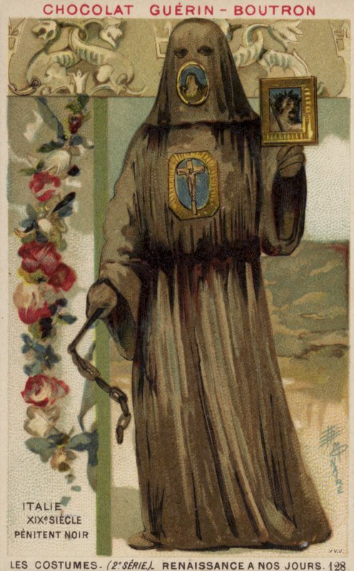 Schwarzer Büßer, Italien, 19. Jahrhundert von French School