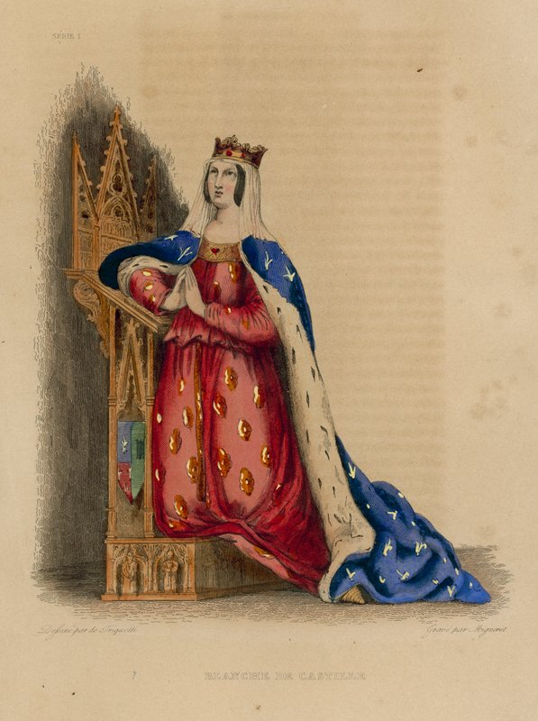 Blanche de Castille von French School